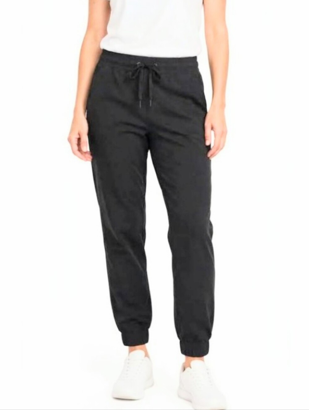 Kyodan Women's High Waisted Tapered Joggers Drawstring Athletic Casual Pants S
